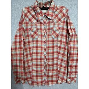 Roper Wear the West Women's Red Plaid Embroidered Pearl Snap